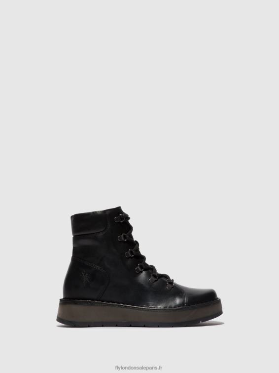 bottines à lacets roxy094 femmes 0N8R87 noir Fly London
