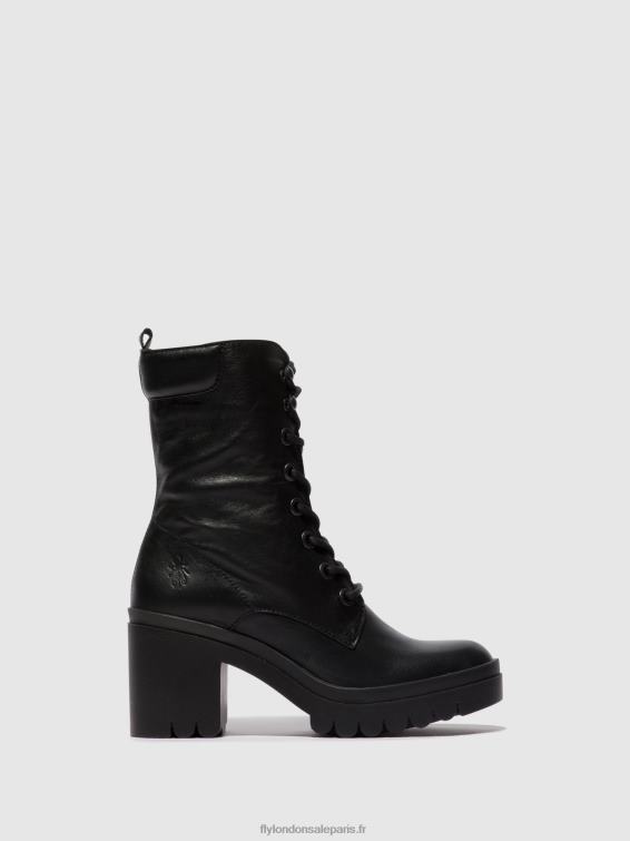 bottines à lacets tiel642 femmes 0N8R85 noir Fly London