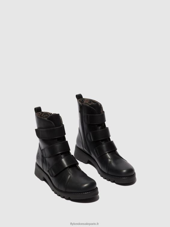 bottines à scratch rach790 femmes 0N8R19 noir (tout noir) Fly London