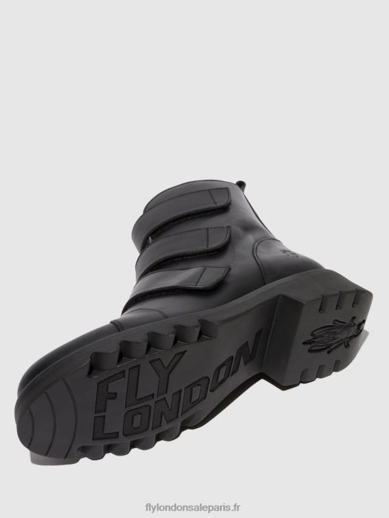 bottines à scratch rach790 femmes 0N8R19 noir (tout noir) Fly London