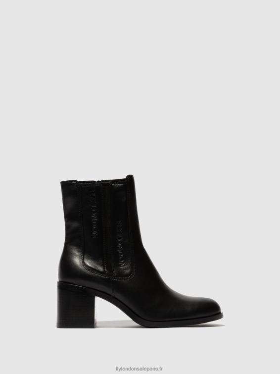 bottines zippées amel913 femmes 0N8R70 noir Fly London