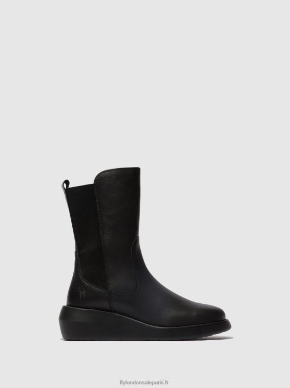 bottines zippées brin516 femmes 0N8R63 noir Fly London