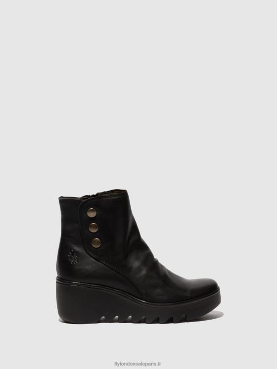 bottines zippées brom344 femmes 0N8R66 noir Fly London