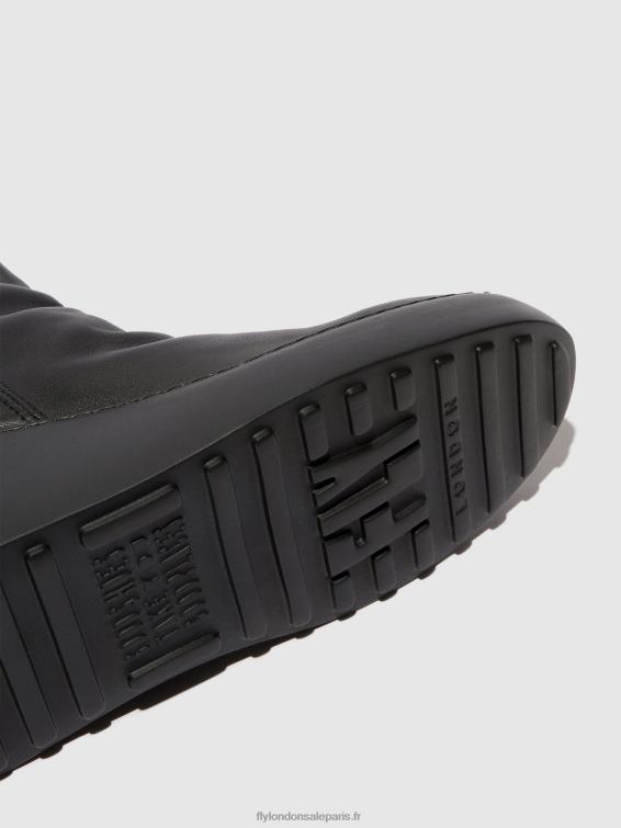 bottines zippées dabe461 femmes 0N8R58 noir (semelle noire) Fly London