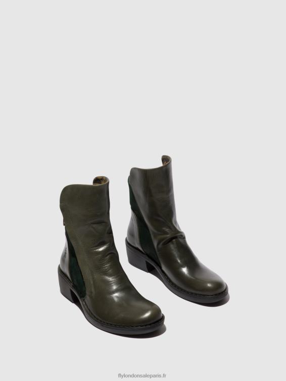 bottines zippées mely074 femmes 0N8R57 diesel/forêt verte Fly London