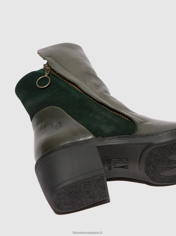 bottines zippées mely074 femmes 0N8R57 diesel/forêt verte Fly London