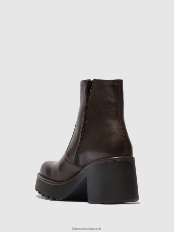 bottines zippées moge250 femmes 0N8R52 dk.taupe Fly London