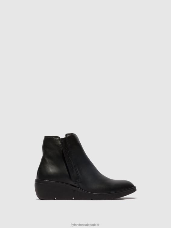 bottines zippées nula550 femmes 0N8R48 noir Fly London