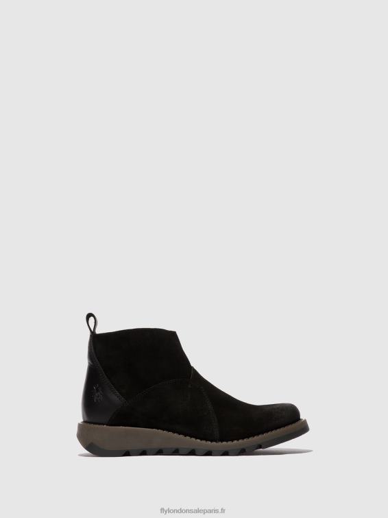 bottines zippées sely918 femmes 0N8R45 noir Fly London