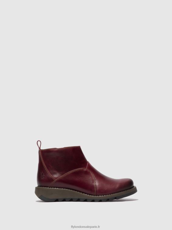 bottines zippées sely918 femmes 0N8R46 violet Fly London