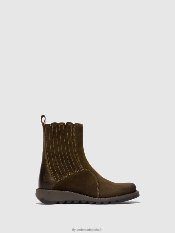 bottines zippées suzy899 femmes 0N8R36 boue/olive Fly London