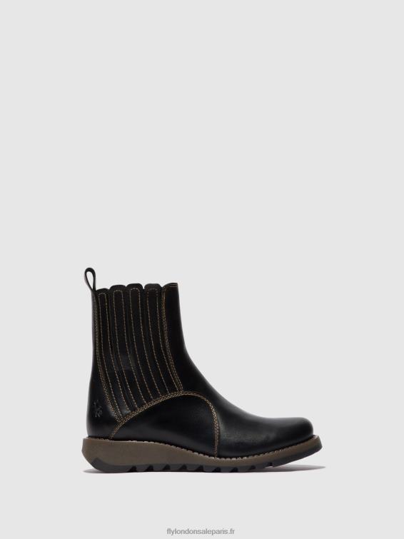 bottines zippées suzy899 femmes 0N8R38 noir Fly London