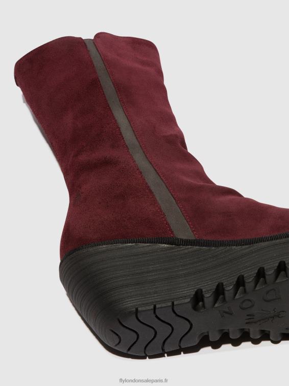 bottines zippées yemy408 femmes 0N8R26 vin/gazole Fly London