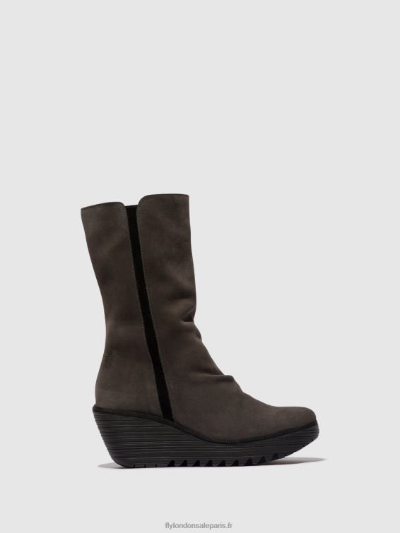 bottines zippées yemy408 femmes 0N8R29 diesel/noir Fly London