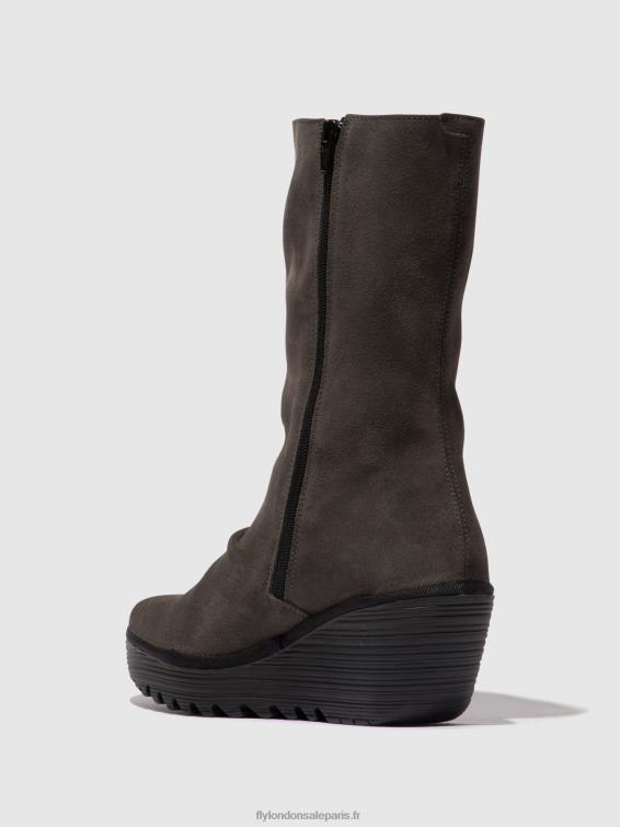 bottines zippées yemy408 femmes 0N8R29 diesel/noir Fly London