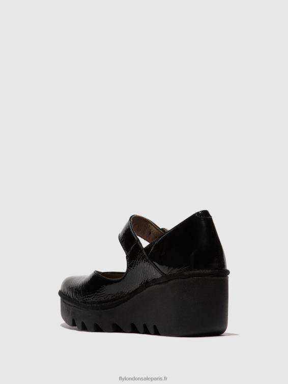 chaussures à boucle baxe428 femmes 0N8R621 noir de louxor Fly London