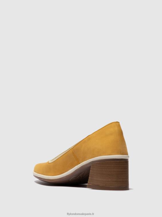 chaussures escarpins classiques lade372 femmes 0N8R689 bourdon/blanc cassé Fly London