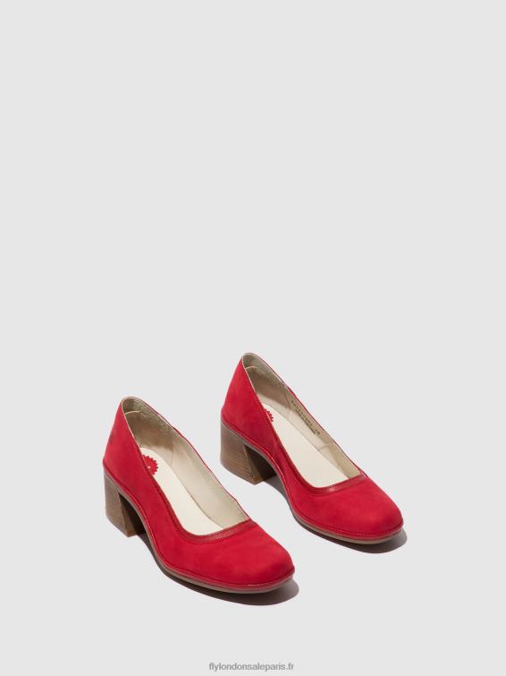 chaussures escarpins classiques lade372 femmes 0N8R690 rouge à lèvres rouge Fly London