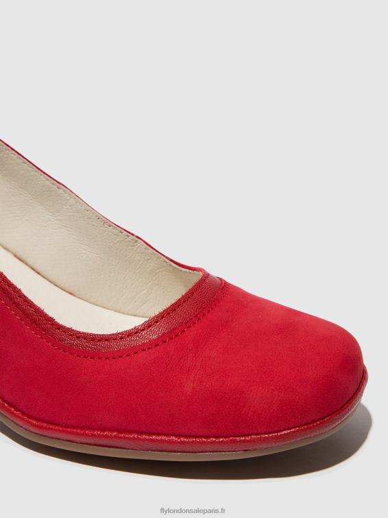 chaussures escarpins classiques lade372 femmes 0N8R690 rouge à lèvres rouge Fly London