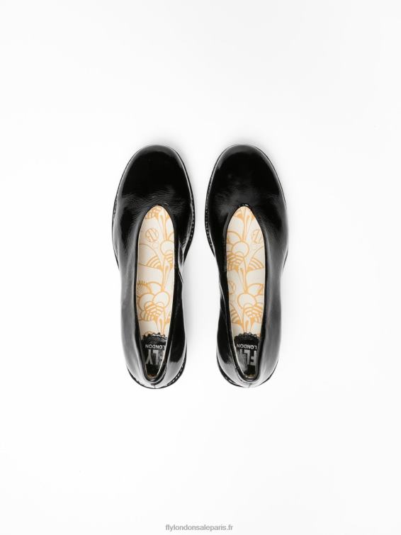 escarpins classiques chaussures yaz luxor femmes 0N8R697 noir Fly London