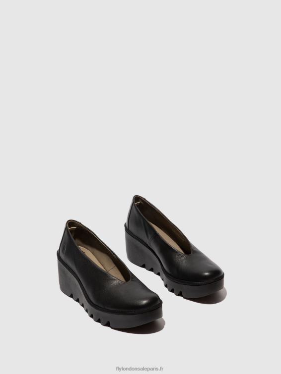 chaussures à enfiler beso246 femmes 0N8R619 céraline noir Fly London