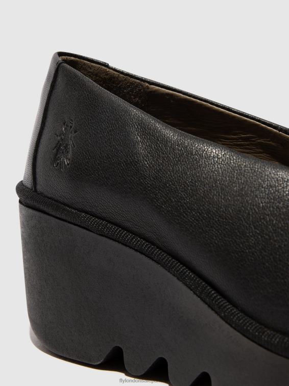 chaussures à enfiler beso246 femmes 0N8R619 céraline noir Fly London
