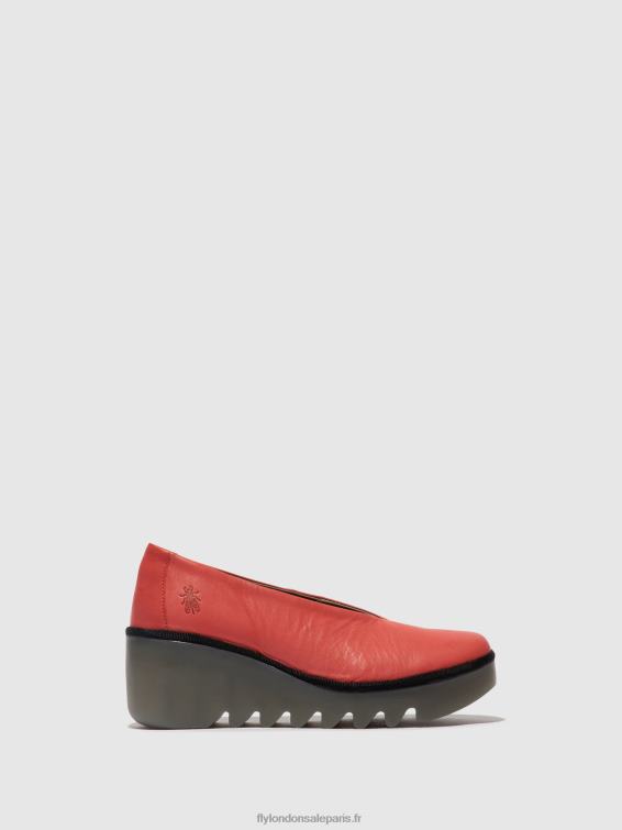 chaussures à enfiler beso246 femmes 0N8R642 framboise Fly London