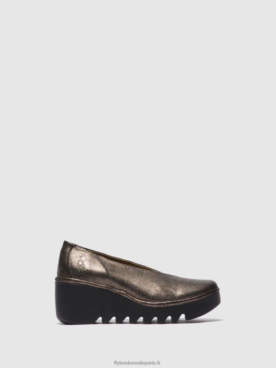 chaussures à enfiler beso246 femmes 0N8R695 graphite frais Fly London