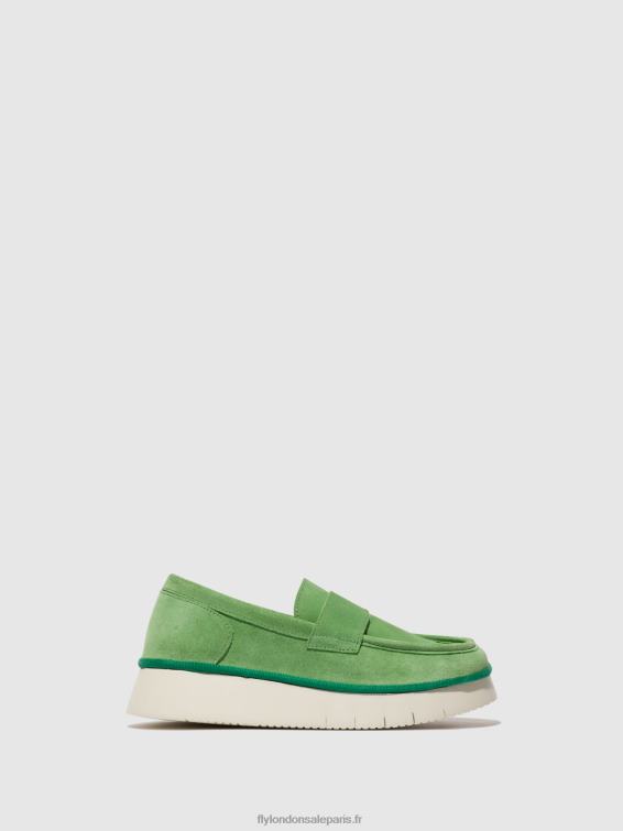 chaussures à enfiler coaf418 femmes 0N8R639 vert citron Fly London