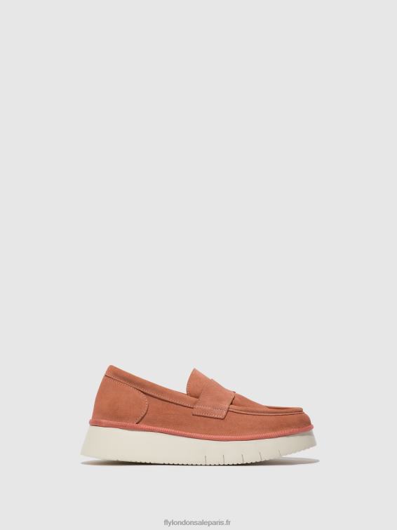 chaussures à enfiler coaf418 femmes 0N8R640 rose Fly London