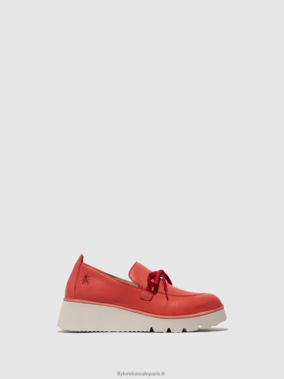 chaussures à enfiler popi436 femmes 0N8R629 framboise Fly London