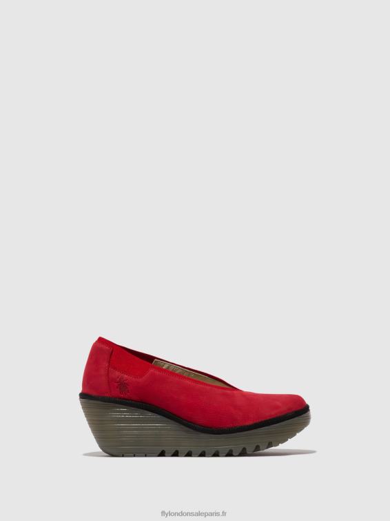 chaussures à enfiler yoza438 femmes 0N8R625 rouge à lèvres rouge Fly London