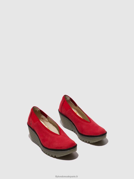 chaussures à enfiler yoza438 femmes 0N8R625 rouge à lèvres rouge Fly London