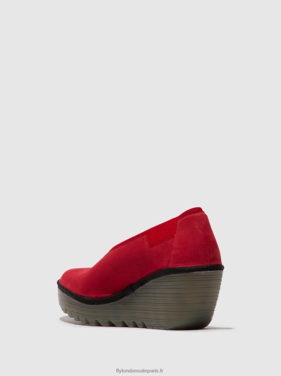 chaussures à enfiler yoza438 femmes 0N8R625 rouge à lèvres rouge Fly London