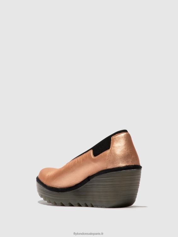 chaussures à enfiler yoza438 femmes 0N8R628 rougir d\'or Fly London