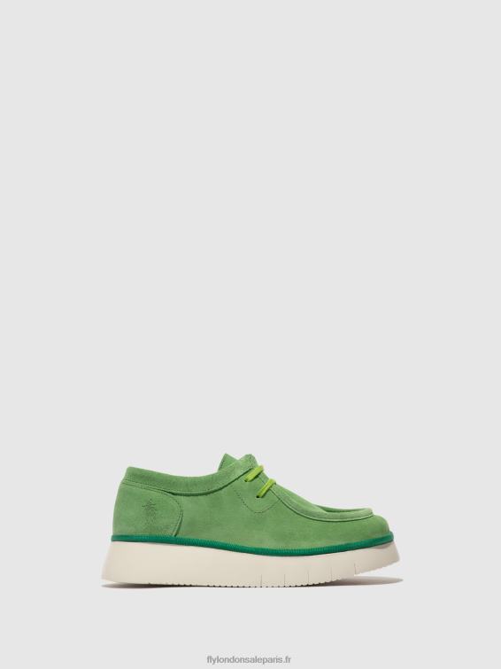 chaussures à lacets ceza437 femmes 0N8R657 vert citron Fly London