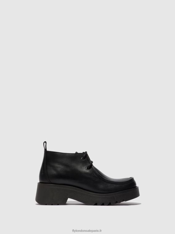 chaussures à lacets megg90 femmes 0N8R680 noir Fly London