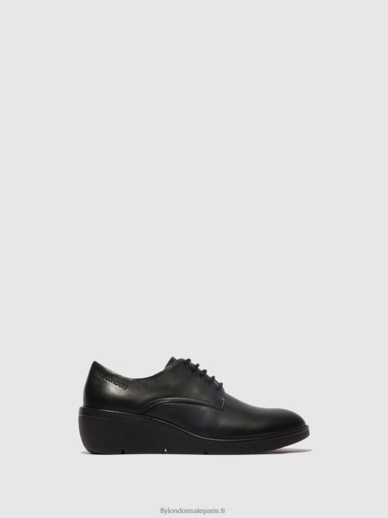 chaussures à lacets nepe548 femmes 0N8R683 noir Fly London