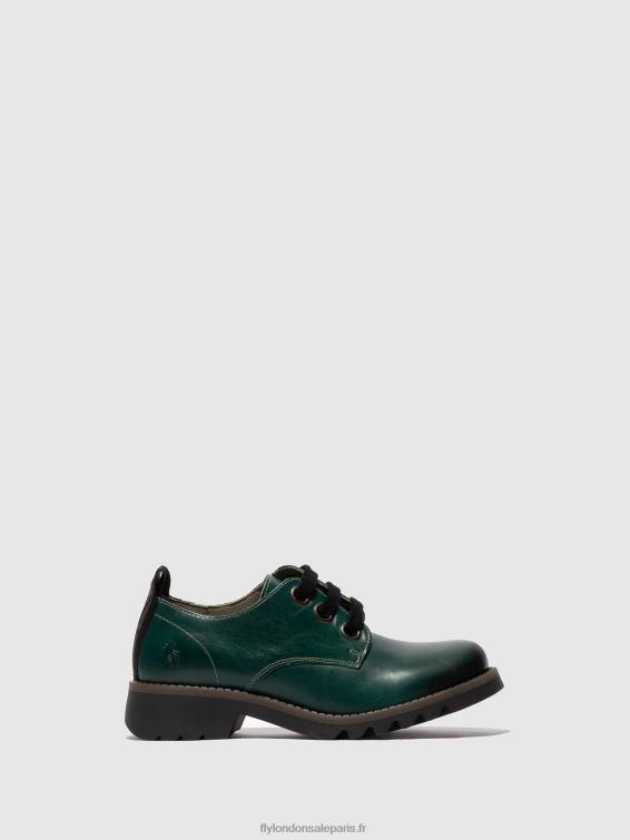 chaussures à lacets ruda538 femmes 0N8R679 vert trèfle Fly London