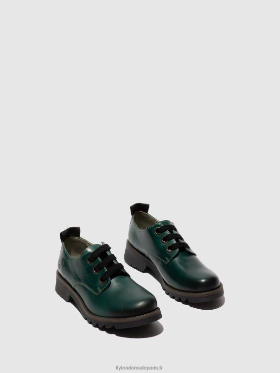 chaussures à lacets ruda538 femmes 0N8R679 vert trèfle Fly London