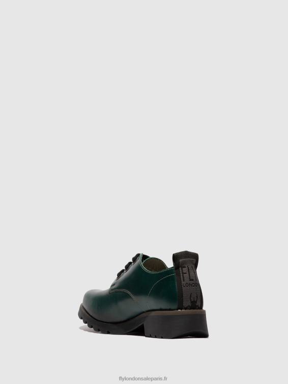 chaussures à lacets ruda538 femmes 0N8R679 vert trèfle Fly London