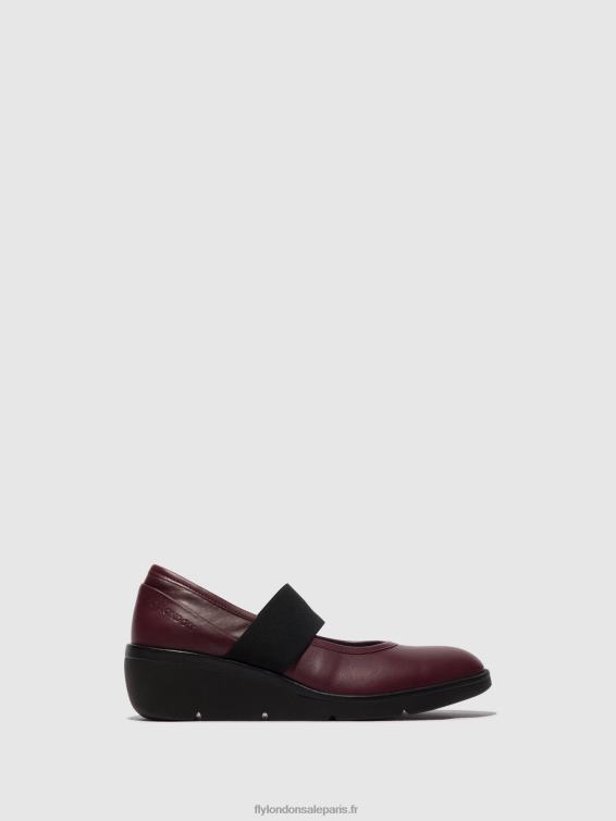 chaussures élastiquées nara547 femmes 0N8R686 Bordeaux Fly London
