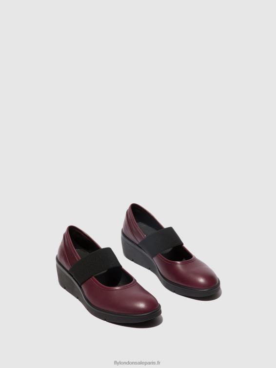 chaussures élastiquées nara547 femmes 0N8R686 Bordeaux Fly London