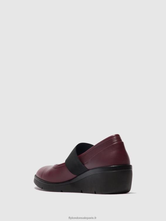 chaussures élastiquées nara547 femmes 0N8R686 Bordeaux Fly London