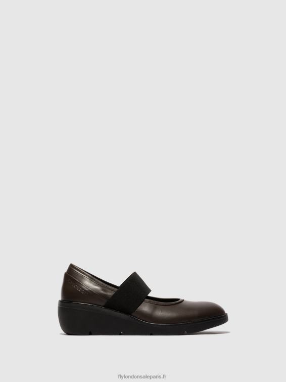 chaussures élastiquées nara547 femmes 0N8R687 brun Fly London
