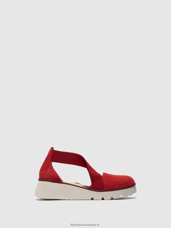 chaussures élastiquées pacy415 femmes 0N8R660 rouge à lèvres rouge Fly London