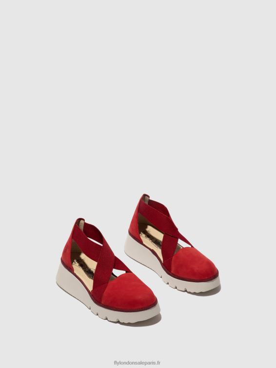 chaussures élastiquées pacy415 femmes 0N8R660 rouge à lèvres rouge Fly London