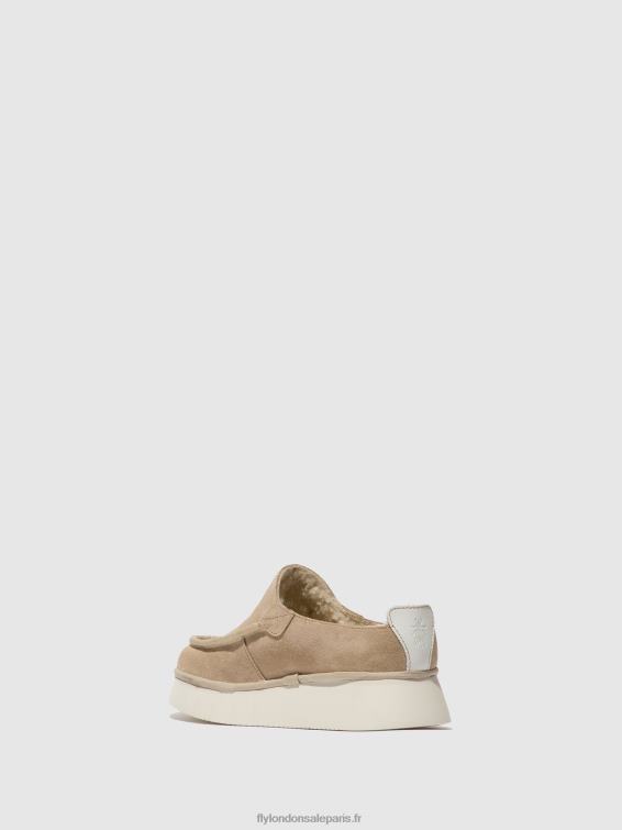 chaussures fermées ceze361000 femmes 0N8R688 crème Fly London