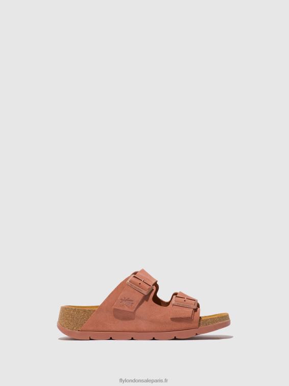 sandales à boucle caja721 femmes 0N8R525 rose Fly London