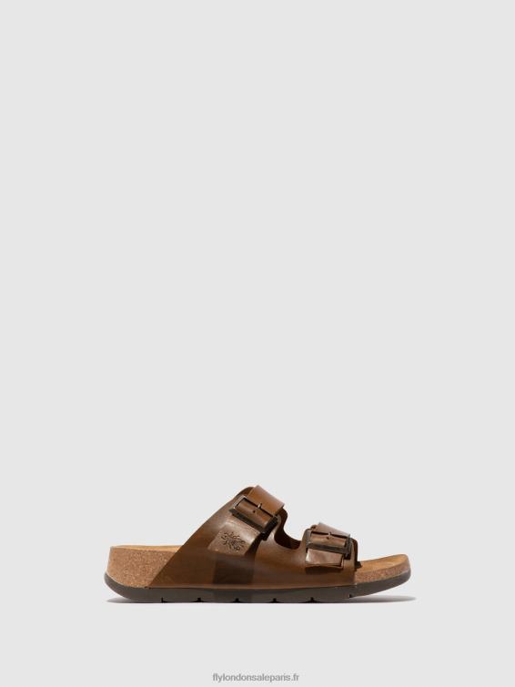 sandales à boucle caja721 femmes 0N8R595 chameau Fly London